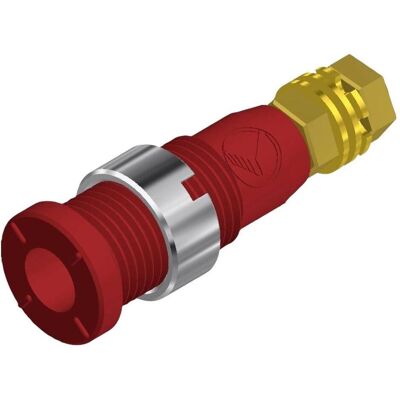 Connettore di laboratorio SKS Hirschmann MSEB 2600 G M3 Au - Verticale, 2mm, Rosso Connettore di laboratorio SKS Hirschmann MSEB 2600 G M3 Au - Verticale, 2mm, Rosso