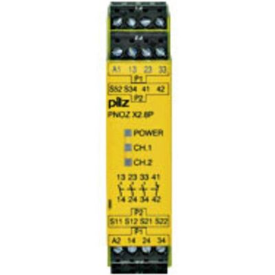 Pilz PNOZ X2.8P Relè di Sicurezza - 24-240V - Doppio Canale Pilz PNOZ X2.8P Relè di Sicurezza - 24-240V - Doppio Canale