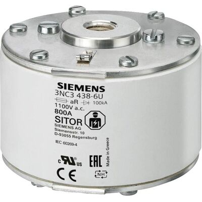 Siemens Fusibile, Collegamento fusibile SITOR con filetto femmina su entrambi i lati NH A aR (900 A) Siemens Fusibile, Collegamento fusibile SITOR con filetto femmina su entrambi i lati NH A aR (900 A)
