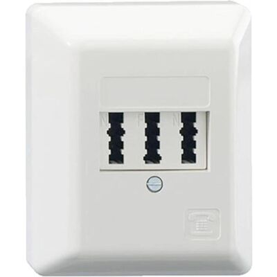 Rutenbeck Bianco 3x6 NFN Presa a Parete - Accessorio Telefonico Rutenbeck Bianco 3x6 NFN Presa a Parete - Accessorio Telefonico