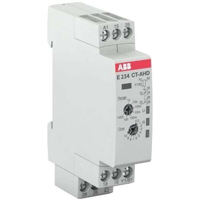 Relè temporizzatore ABB - 2 contatti, 0,05s - 100h, 24-240V Relè temporizzatore ABB - 2 contatti, 0,05s - 100h, 24-240V