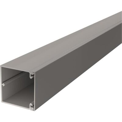 OBO Bettermann - Canalina per cavi - 2000 mm, PVC, grigio roccia - Canalina OBO Bettermann - Canalina per cavi - 2000 mm, PVC, grigio roccia - Canalina