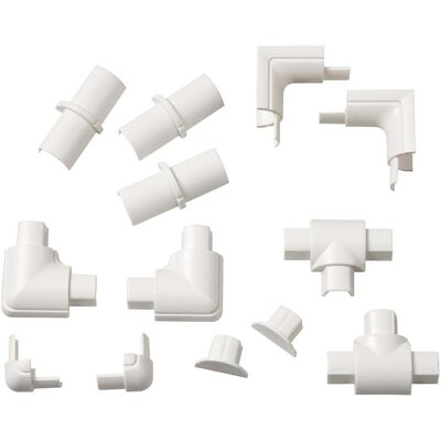 D-line - Kit adattatori 16x8mm Bianco - Kit di adattatori D-line - Kit adattatori 16x8mm Bianco - Kit di adattatori