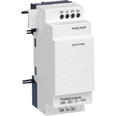 Schneider Electric SR3XT43BD Modulo I/O Analogico - 24V - Relè Industriale Schneider Electric SR3XT43BD Modulo I/O Analogico - 24V - Relè Industriale