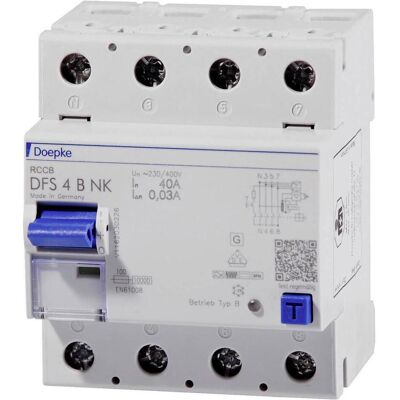 Doepke DFS4 040-4/0,03-B - Interruttore differenziale - 4P 40A 0.03A Doepke DFS4 040-4/0,03-B - Interruttore differenziale - 4P 40A 0.03A