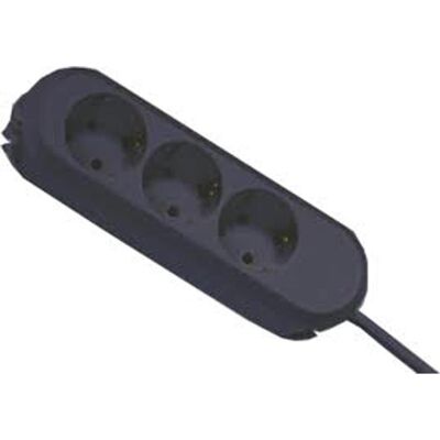 Bachmann 388.171 Ciabatta di corrente - 3 prese, cavo di 3m, nero Bachmann 388.171 Ciabatta di corrente - 3 prese, cavo di 3m, nero