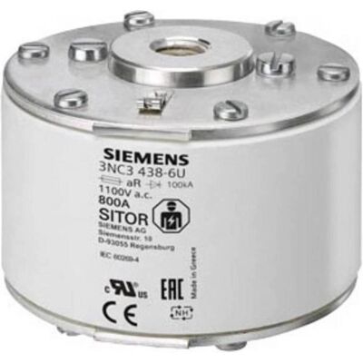 Siemens Fusibile, Collegamento fusibile SITOR con filetto femmina su entrambi i lati NH A aR (1250 A) Siemens Fusibile, Collegamento fusibile SITOR con filetto femmina su entrambi i lati NH A aR (1250 A)