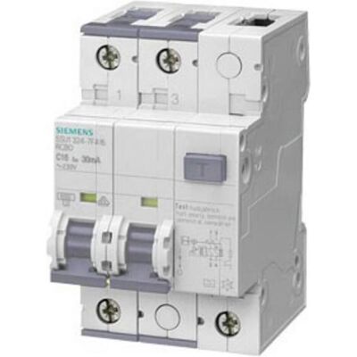 Siemens 5SU1324-7KX16 - Interruttore 2P, 30mA - Interruttore differenziale Siemens 5SU1324-7KX16 - Interruttore 2P, 30mA - Interruttore differenziale