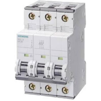 Interruttore Siemens - 3P, 16A, Curva B - Protezione Efficace Interruttore Siemens - 3P, 16A, Curva B - Protezione Efficace