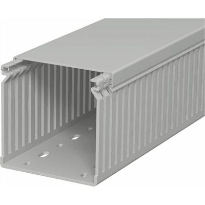 OBO Bettermann 6178056 Canale portacavi in PVC - 80x80mm, 2000mm, Grigio OBO Bettermann 6178056 Canale portacavi in PVC - 80x80mm, 2000mm, Grigio