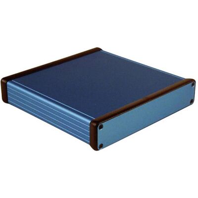 Custodia in alluminio blu Hammond 1455R1601BU - Contenitore universale Custodia in alluminio blu Hammond 1455R1601BU - Contenitore universale