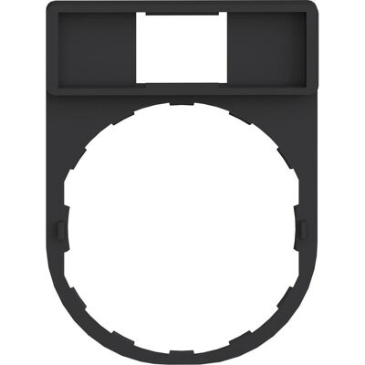 Schneider Electric Portapiastra per etichettatura 30x40mm, Pulsante + Interruttore, Nero, Rosso Schneider Electric Portapiastra per etichettatura 30x40mm, Pulsante + Interruttore, Nero, Rosso