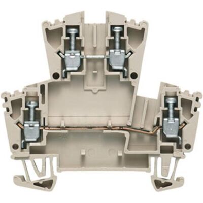 Weidmüller Morsetto a vite WDK 2,5 doppio livello, Accessori di elettronica + Alloggiamento, Marrone Weidmüller Morsetto a vite WDK 2,5 doppio livello, Accessori di elettronica + Alloggiamento, Marrone