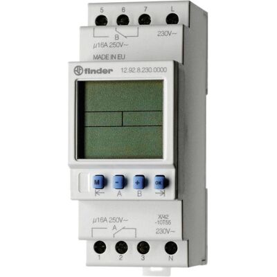 Timer astronomico Finder - 230V, 16A, Settimanale, Alba/tramonto Timer astronomico Finder - 230V, 16A, Settimanale, Alba/tramonto