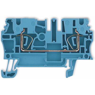 Weidmüller Connettore terminale guida DIN ZDU2.5, Accessori di elettronica + Alloggiamento, Blu Weidmüller Connettore terminale guida DIN ZDU2.5, Accessori di elettronica + Alloggiamento, Blu