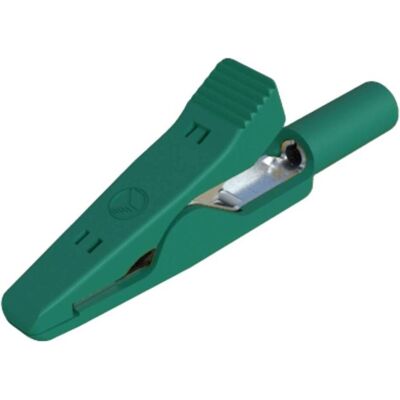 SKS MA 1 Morsetto pick-off in miniatura Verde Campo di serraggio max: 4 mm Lunghezza: 41,5 mm 1 pz., Cavo + Spina elettrica, Verde SKS MA 1 Morsetto pick-off in miniatura Verde Campo di serraggio max: 4 mm Lunghezza: 41,5 mm 1 pz., Cavo + Spina elettrica, Verde