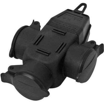 INTER BÄR 9007-004.01 Adattatore triplo - Protezione IP44 INTER BÄR 9007-004.01 Adattatore triplo - Protezione IP44