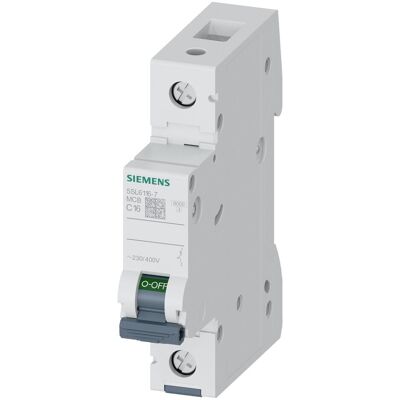 Siemens Modello 5SL61167 - Interruttore magnetotermico 1P 16A Siemens Modello 5SL61167 - Interruttore magnetotermico 1P 16A
