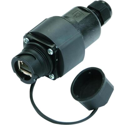 Modulo RJ45 Cat.6A nero Telegärtner J80023A0020 - Modulo di rete Modulo RJ45 Cat.6A nero Telegärtner J80023A0020 - Modulo di rete