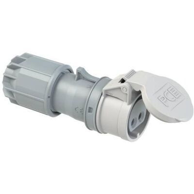 Connettore femmina CEE 42V 2 poli PCE Electric - IP44 Connettore femmina CEE 42V 2 poli PCE Electric - IP44