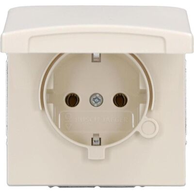 Busch-Jaeger Presa IP44 con Terra - 16A, Bianco Busch-Jaeger Presa IP44 con Terra - 16A, Bianco