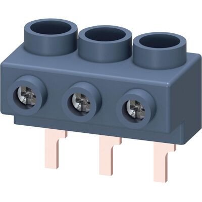 Morsetto di alimentazione Siemens Modello 3RV19155A - Collegamenti superiori a pin per dimensioni S0, S00 Morsetto di alimentazione Siemens Modello 3RV19155A - Collegamenti superiori a pin per dimensioni S0, S00