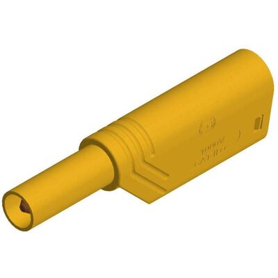 SKS Tappo a lamella di sicurezza St, Cavo + Spina elettrica, Giallo SKS Tappo a lamella di sicurezza St, Cavo + Spina elettrica, Giallo