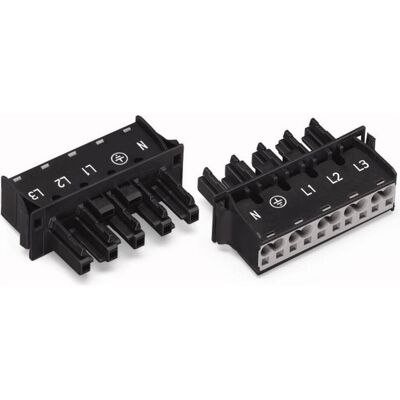 Wago Connettore di rete WINSTA MID, Cavo + Spina elettrica, Nero Wago Connettore di rete WINSTA MID, Cavo + Spina elettrica, Nero