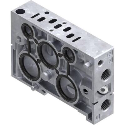Festo Sub-base for ISO 15407-1 Valves, G1/8" (Vari), Accessori di elettronica + Alloggiamento, Argento Festo Sub-base for ISO 15407-1 Valves, G1/8" (Vari), Accessori di elettronica + Alloggiamento, Argento