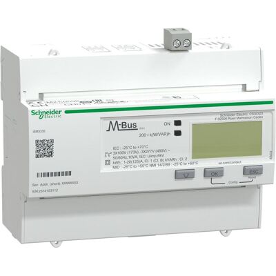 Misuratore di energia trifase Schneider Electric A9MEM3335 - Multi-tariffa IP20 Misuratore di energia trifase Schneider Electric A9MEM3335 - Multi-tariffa IP20