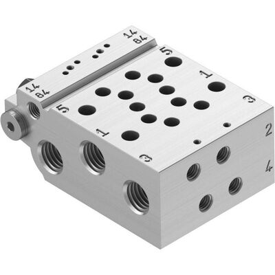 Festo 2 Position G1/8" Size 10 Valve Manifold (Morsettiere), Accessori di elettronica + Alloggiamento Festo 2 Position G1/8" Size 10 Valve Manifold (Morsettiere), Accessori di elettronica + Alloggiamento