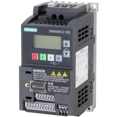 Convertitore di frequenza Siemens SINAMICS V20 0,25kW - IP20 Convertitore di frequenza Siemens SINAMICS V20 0,25kW - IP20