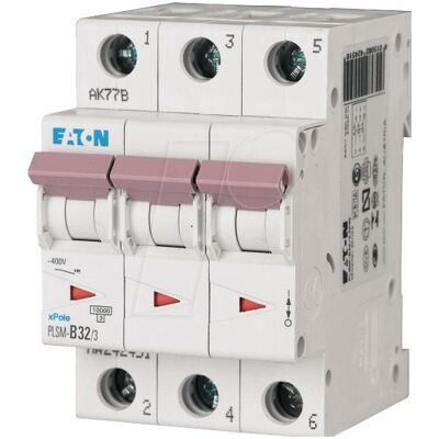 Eaton Interruttore 3P 32A Tipo C - Interruttore Magnetotermico Eaton Interruttore 3P 32A Tipo C - Interruttore Magnetotermico