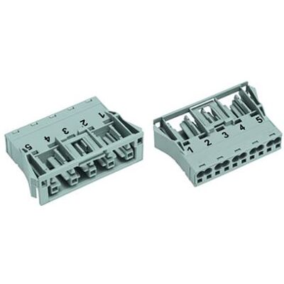Wago Connettore di rete WINSTA serie MIDI (N, Cavo + Spina elettrica, Grigio Wago Connettore di rete WINSTA serie MIDI (N, Cavo + Spina elettrica, Grigio
