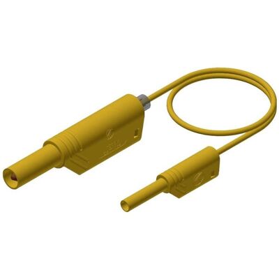 Cavo di test e misura Hirschmann - Giallo - 1m - Puntali di sicurezza Cavo di test e misura Hirschmann - Giallo - 1m - Puntali di sicurezza