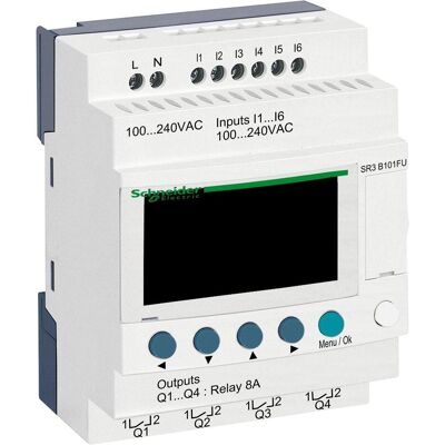 Modulo relè Schneider Electric SR3 B101FU - 6 ingressi digitali Modulo relè Schneider Electric SR3 B101FU - 6 ingressi digitali