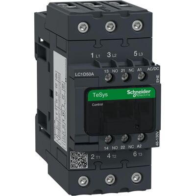 Schneider Electric - Contattore LC1D50AEHE 3 poli - 48-130V AC/DC Schneider Electric - Contattore LC1D50AEHE 3 poli - 48-130V AC/DC