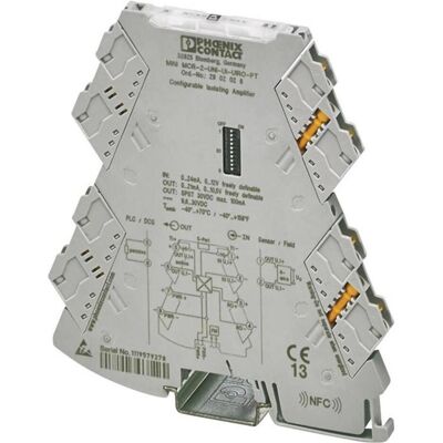 Phoenix Contact Condizionatore di segnale MINI MCR - Ingresso: Corrente, Tensione - Montaggio su guida DIN - -40°C a +70°C Phoenix Contact Condizionatore di segnale MINI MCR - Ingresso: Corrente, Tensione - Montaggio su guida DIN - -40°C a +70°C