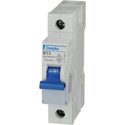 Interruttore Doepke B 13A - 1p 230V 6kA IP20 Interruttore Doepke B 13A - 1p 230V 6kA IP20