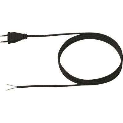 Bachmann Cavo di alimentazione euro F 2x0,75 (2 m), Cavo di alimentazione, Nero Bachmann Cavo di alimentazione euro F 2x0,75 (2 m), Cavo di alimentazione, Nero