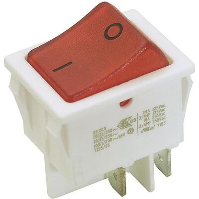 Bachmann 924.096 Interruttore elettrico Interruttore a bilanciere 2P Rosso, Pulsante + Interruttore, Rosso Bachmann 924.096 Interruttore elettrico Interruttore a bilanciere 2P Rosso, Pulsante + Interruttore, Rosso