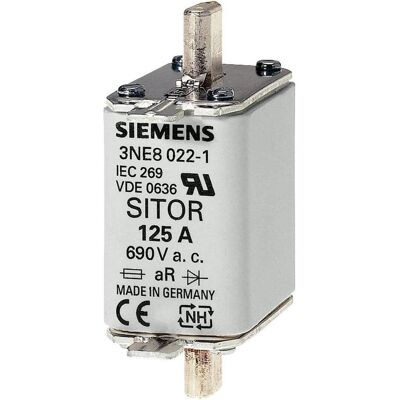 Siemens Fusibile, SITOR fusibile link contatti a coltello NH00 A gR Un AC (100 A) Siemens Fusibile, SITOR fusibile link contatti a coltello NH00 A gR Un AC (100 A)