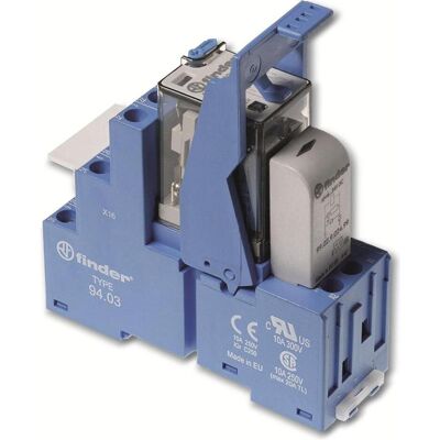 Modulo relè Finder 58.33.9.024.0050 - 24 V/DC, 3 contatti, IP20 Modulo relè Finder 58.33.9.024.0050 - 24 V/DC, 3 contatti, IP20