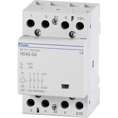 Doepke Contattore HS63-40 - 63A 230V/AC, 4 Contatti - Industria Doepke Contattore HS63-40 - 63A 230V/AC, 4 Contatti - Industria