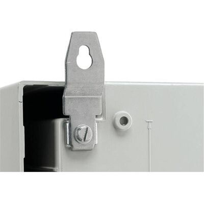 Supporto da muro in acciaio inossidabile Schneider Electric - Lunghezza 80mm, larghezza 155mm - Morsetto di montaggio Supporto da muro in acciaio inossidabile Schneider Electric - Lunghezza 80mm, larghezza 155mm - Morsetto di montaggio