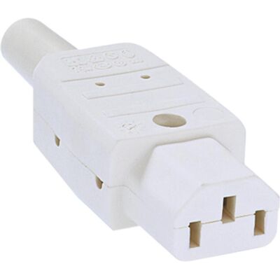 Connettore di alimentazione Bachmann 915.270 Serie 794 - 2 poli - 10A - Bianco Connettore di alimentazione Bachmann 915.270 Serie 794 - 2 poli - 10A - Bianco
