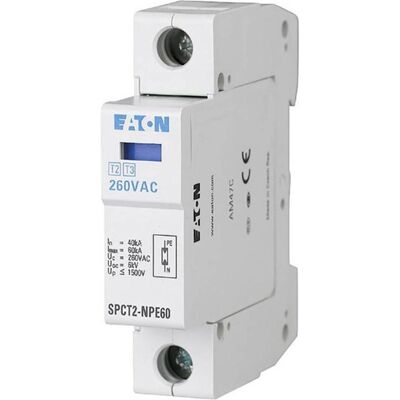 Eaton 167619 Parafango di sovratensioni - Armadio di distribuzione - 20 kA Eaton 167619 Parafango di sovratensioni - Armadio di distribuzione - 20 kA