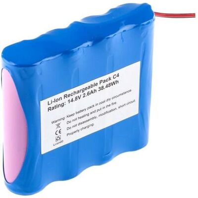 RS PRO Batteria agli ioni di litio 14,8V 2,6Ah 4 celle 73x68x24mm Cavo RS PRO Batteria agli ioni di litio 14,8V 2,6Ah 4 celle 73x68x24mm Cavo