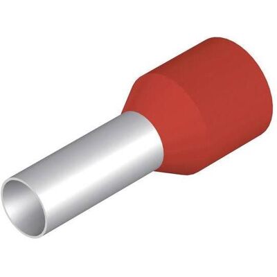 Weidmüller, Collegamento per cavi, Boccola crimp isolata DIN 10mm rosso Weidmüller, Collegamento per cavi, Boccola crimp isolata DIN 10mm rosso
