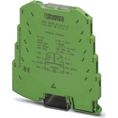 Condizionatore di segnale Phoenix Contact - 4-20mA a 0-10V - Montaggio su guida DIN Condizionatore di segnale Phoenix Contact - 4-20mA a 0-10V - Montaggio su guida DIN